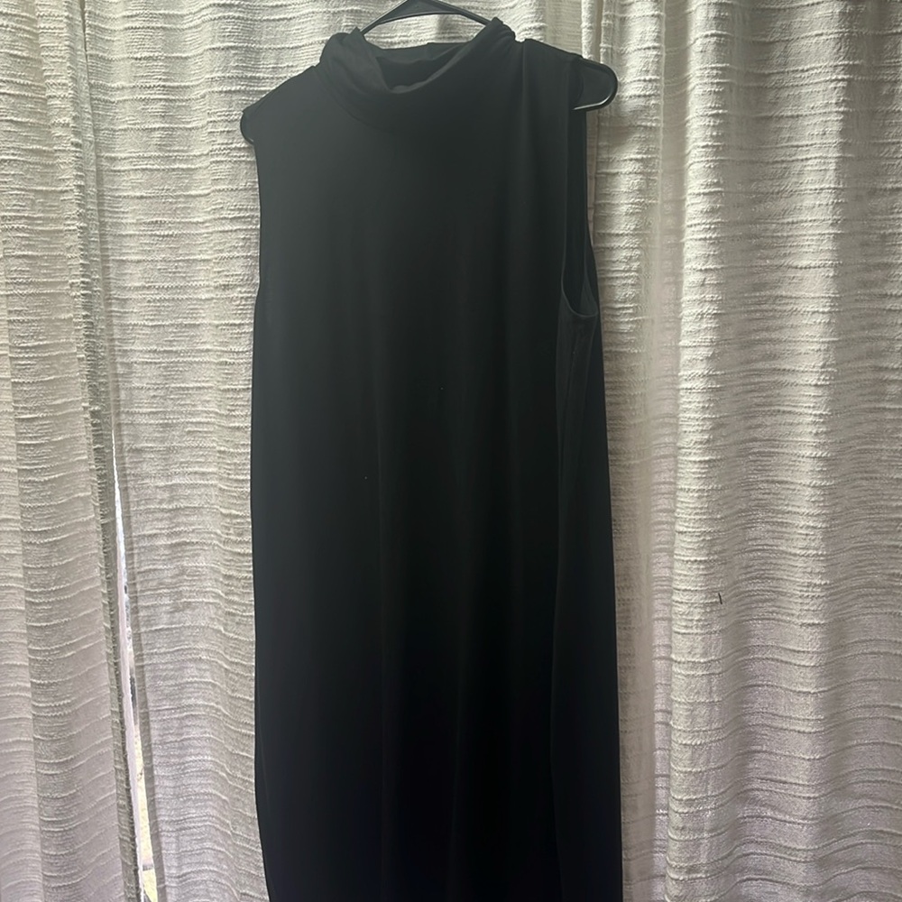 Black Old Navy tank top turtle neck dress
